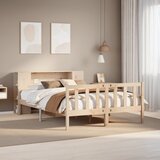 vidaXL Knjižna postelja brez vzmetnice 150x200 cm trdna borovina Cene