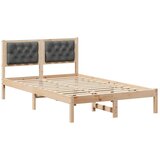  Krevetna konstrukcija s uzglavljem Tamno siva 120 x 200 cm | Eponuda.com