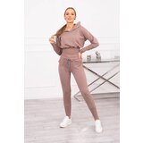 Kesi Set with wide mocha cuffs Cene