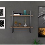  Zidna polica BUBA 70x70 cm braon/antracit | Eponuda.com