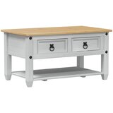  Kava Stol s ladicama Bijelo 85 x 50 x 45 cm Čvrsto borovo drvo | shoptok.hr