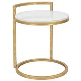 Okrugao pomoćni stol s mramornom pločom ø 40,5 cm Round Marble –