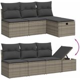  8-dijelni set vrtnih sofa od poliratana s jastucima sivi | shoptok.hr