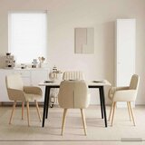  Trpezarijske stolice 4 pcs Tkanina Krem 56,5 x 50 x 87,5 cm | shoptok.hr