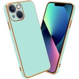 Cadorabo Ohišje, združljiv z Apple v sijajni metini zeleni barvi - Zlato - zaščitno prevleko iz fleksibilnega silikona TPU in z zaščito pred kamero, (20602971) Cene