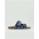 Richter Dark blue boys patterned slippers - Boys