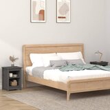  Noćni ormarići 2 kom sivi 40x35x55 cm od masivne borovine | Eponuda.com
