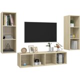 3-dijelni set TV ormarića boja hrasta sonome konstruirano drvo | shoptok.hr