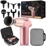 Neo-Sport pištolj za masažu tijela + 8 nastavaka, rozi | shoptok.hr
