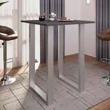 XXXL Barska Miza Xona, Barva Hrasta, Srebrna, 80x80cm | Shoptok.si
