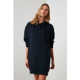 Trendyol Navy Long Oversize Back Printed Knitted Dress  cene