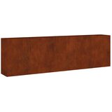  Povišena vrtna gredica 280 x 40 x 80 cm od čelika COR-TEN | shoptok.hr