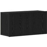 vidaXL TV omarica črn hrast 80x30x41 cm inženirski les | Shoptok.si