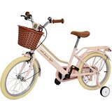 Enero Retro Style 18" roza otroško kolo s košarico in pomožnimi kolesi | Shoptok.si