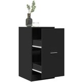 vidaXL Lekarniška omara črna 40x41x77,5 cm inženirski les Cene