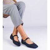 Gemre Black ballet flats with elastic and square toe Averina | shoptok.hr