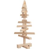  | Drveno božićno drvce | s stalakom prirodna 60 cm Masivna borovina | shoptok.hr