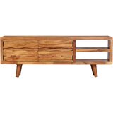  TV ormarić od masivnog bagremovog drva s izrezbarenim vratima 117 x 30 x 40 cm | shoptok.hr