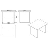 Hanah home set kancelarijskog nameštaja Vo11 w