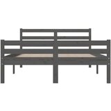  Za krevet od masivnog drva sivi 140 x 190 cm | shoptok.hr