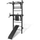 The Living Store Stenska večfunkcijska vadbena naprava Power Tower črne barve - Večfunkcijska Naprava Power Tower, (21581071) | Shoptok.si