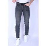 True Rise Kavbojke slim 146969203 Siva | Shoptok.si