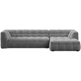 Windsor & Co Sofas siva žametna kotna sedežna garnitura Vesta, desni kot Cene