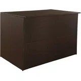 Vrtna škatla rjava 150x100x100 cm poli ratan