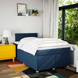  Krevet s oprugama i madracem plavi 120 x 190 cm od tkanine | shoptok.hr