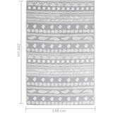 Vanjski tepih sivi 140 x 200 cm PP | shoptok.hr