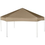  Šesterokutni šator sa stijenkama 3,6 x 3,1 m smeđesivi 220 g/m² | shoptok.hr