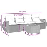 vidaXL 5-dijelni vrtni set sofa s jastucima bež od poliratana | shoptok.hr