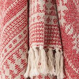 Bloomingville Rdeča odeja 130x160 cm Oia – | Shoptok.si