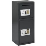 vidaXL Elektronski digitalni sejf Temno siva 35x31x80 cm Jeklo | Shoptok.si