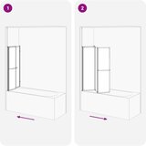  Zavjesa za kadu Matirano 120 x 70 x 137 cm Aluminij &amp PP panel | shoptok.hr