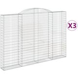  Lučne gabionske košare 3 kom 300x30x200/220cm pocinčano željezo | Eponuda.com