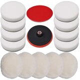 vidaXL 14-delni komplet polirnih gobic 180 mm | Shoptok.si