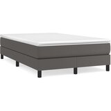  s oprugama i madracem sivi 120x200 cm od umjetne kože | shoptok.hr