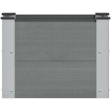  Povišena vrtna gredica Siva 50 x 30 x 36 cm | Eponuda.ba