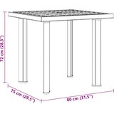  Vrtni stol antracit 80 x 75 x 72 cm plastični | shoptok.hr