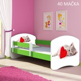  Otroška postelja ACMA z motivom, stranska zelena 180x80 cm 40 Mačka | Shoptok.si