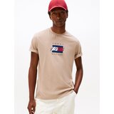 Tommy Hilfiger Majica bež / mornarsko plava / crvena / bijela | shoptok.hr
