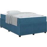  Konstrukcija postelje z vzmetnico Modra 120 x 200 cm blago, (5000127372) | Shoptok.si