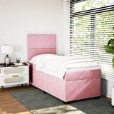  Box spring krevet s madracem ružičasti 100x200 cm baršunasti | shoptok.hr