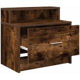  Noćni ormarići s ladicom 2 kom dimljeni hrast 51x31x47 cm | shoptok.hr