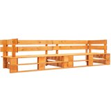 The Living Store Vrtni kavč dvosed iz palet medeno rjav les - Klop Iz Palet, (21475715) | Shoptok.si