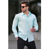 Madmext Turquoise Regular Fit Men's Shirt 5592 Cene