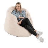 Kondela Vreča za sedenje, bež tkanina, KENOD | Shoptok.si