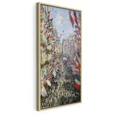  Slika - Claude Monet – The Rue Montorgueil in Paris Celebration of June 30 1894 30x60 U prirodnom drvenom okviru | shoptok.hr
