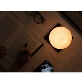 Gingko Temno rjava LED namizna svetilka iz masivnega oreha (višina 13 cm) Smart LunaSpin – | Shoptok.si